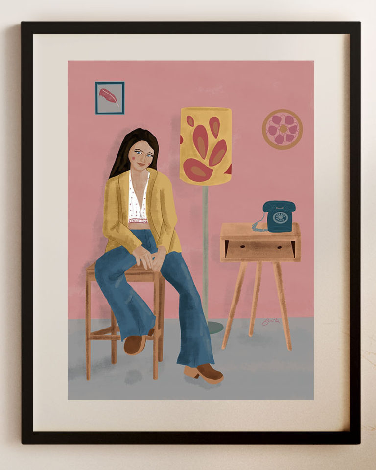 pretty girl 70s style