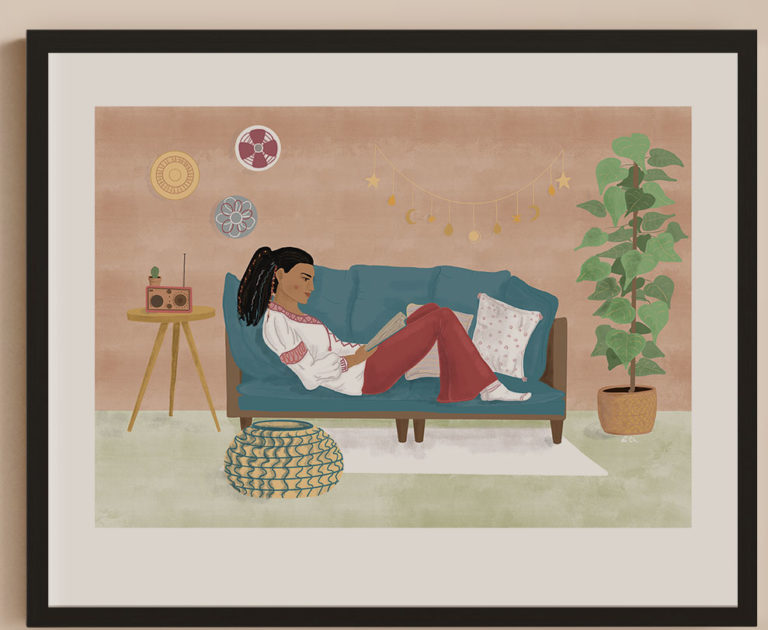 Boho Girl Poster