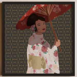 Japanese decoration print