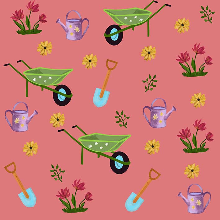 garden love pattern